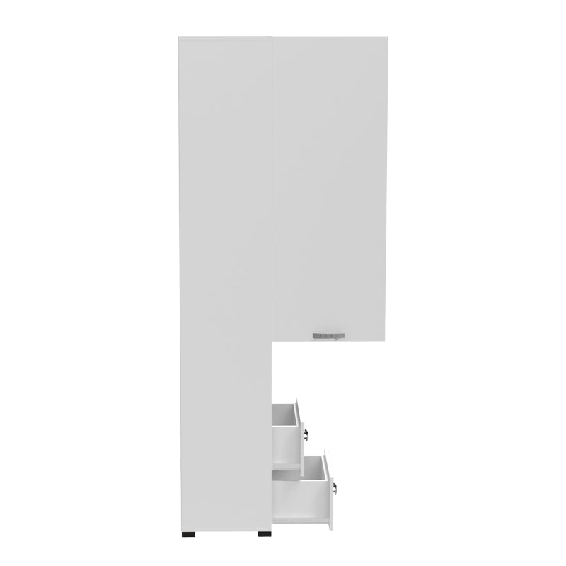 Витрина-колона Toscana в бялo  50x42x222.5cm