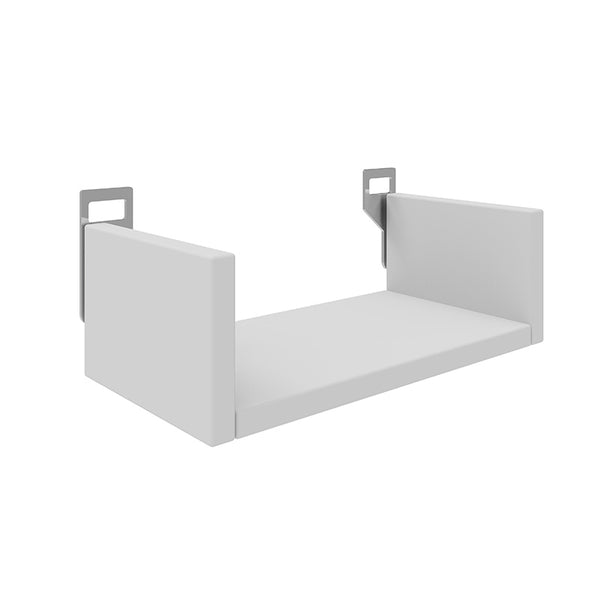Стенен рафт Derva бял цвят 30x15x10см