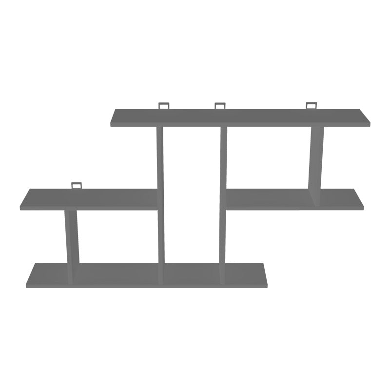 Стенен рафт Vertoura тъмносив цвят 116x18.5x60см