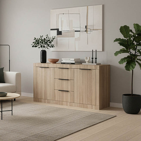 Бюфет DOHA в цвят сонома 150x45x80.5см