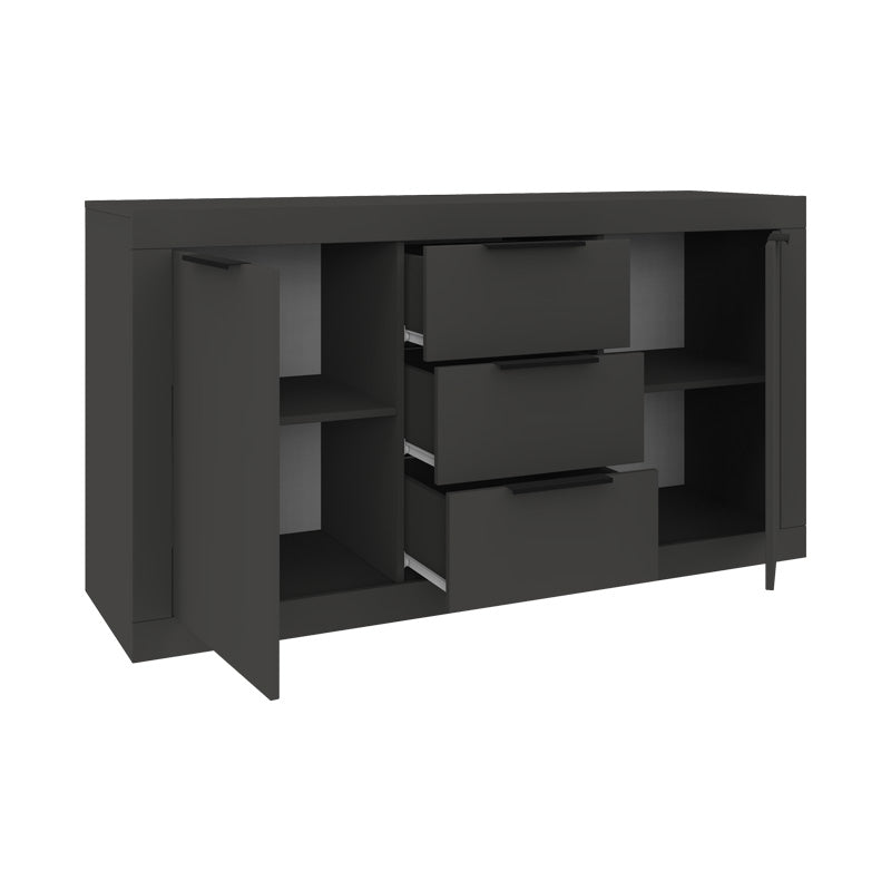 Бюфет DOHA в цвят антрацит 150x45x80.5cm