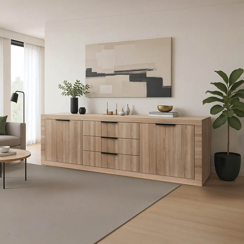 Бюфет DOHAв цвят сонома 210x45x80.5см