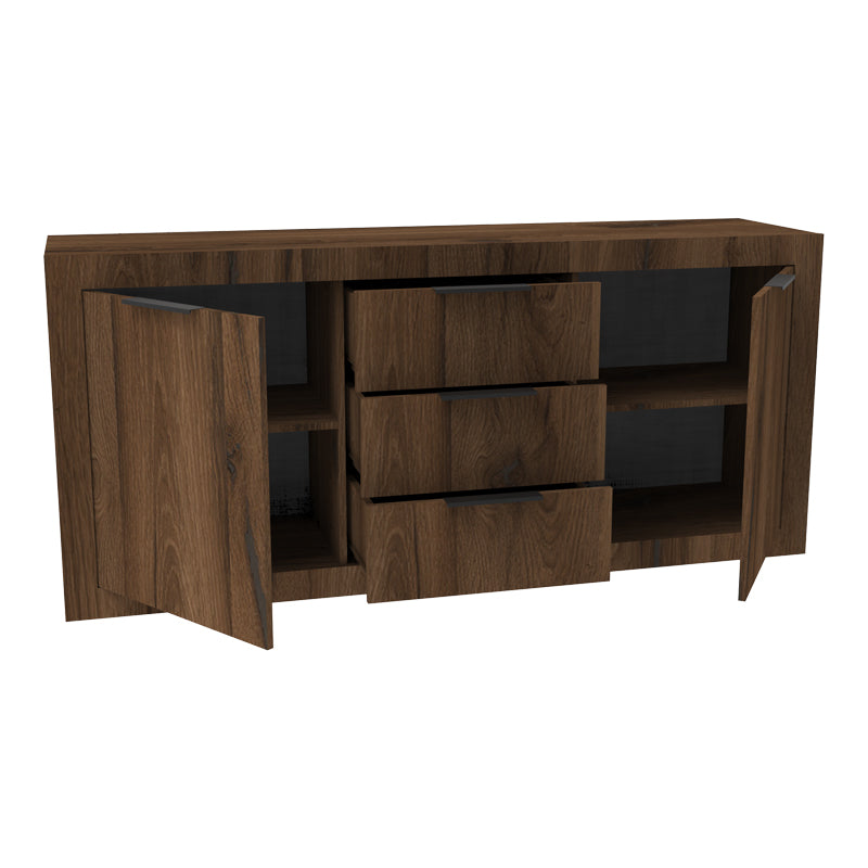 Бюфет DOHA, орех с дъб, 180x45x80.5 см
