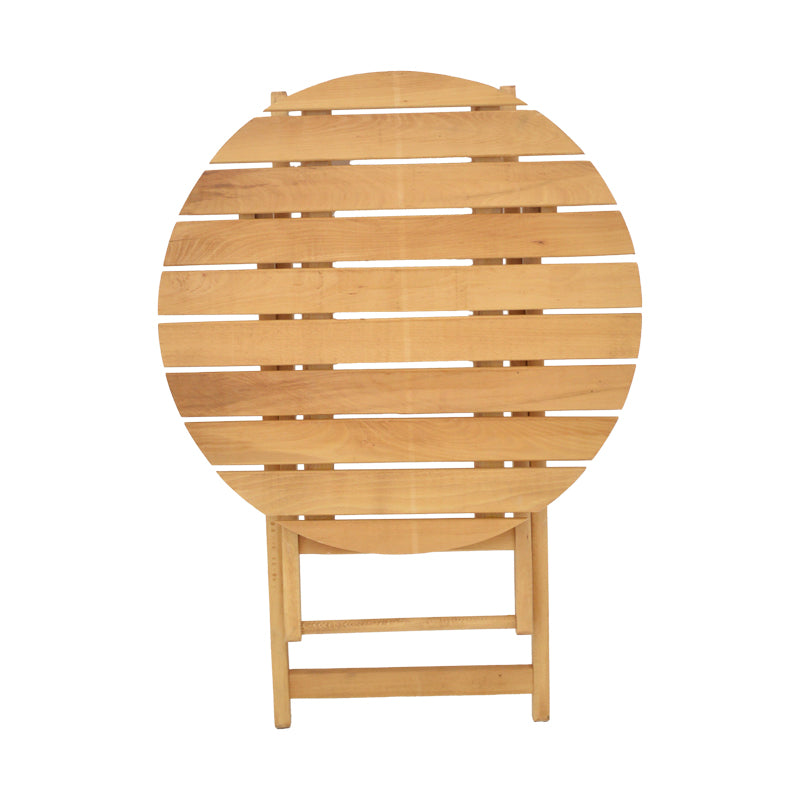 Маса Letna масив бук в естествен цвят D60x75см