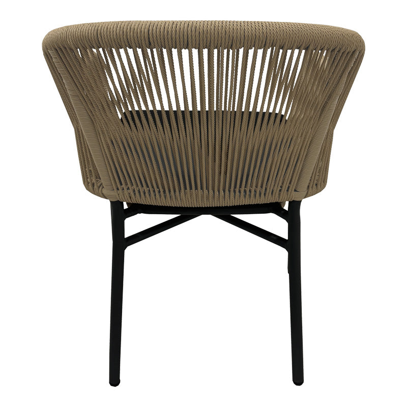 Алуминиев фотьойл Legana стифираща антрацитна рамка-естествен ратан 56x66x82см