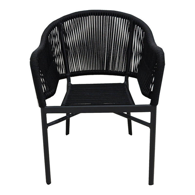 Алуминиев фотьойл Legana стифиращ антрацит рамка-ратан 56x66x82см