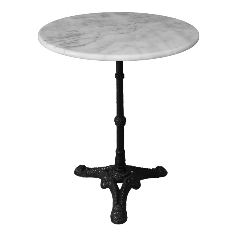 Мраморна маса Ankara чугун в бяло-черен нюанс Φ60x70.8cm
