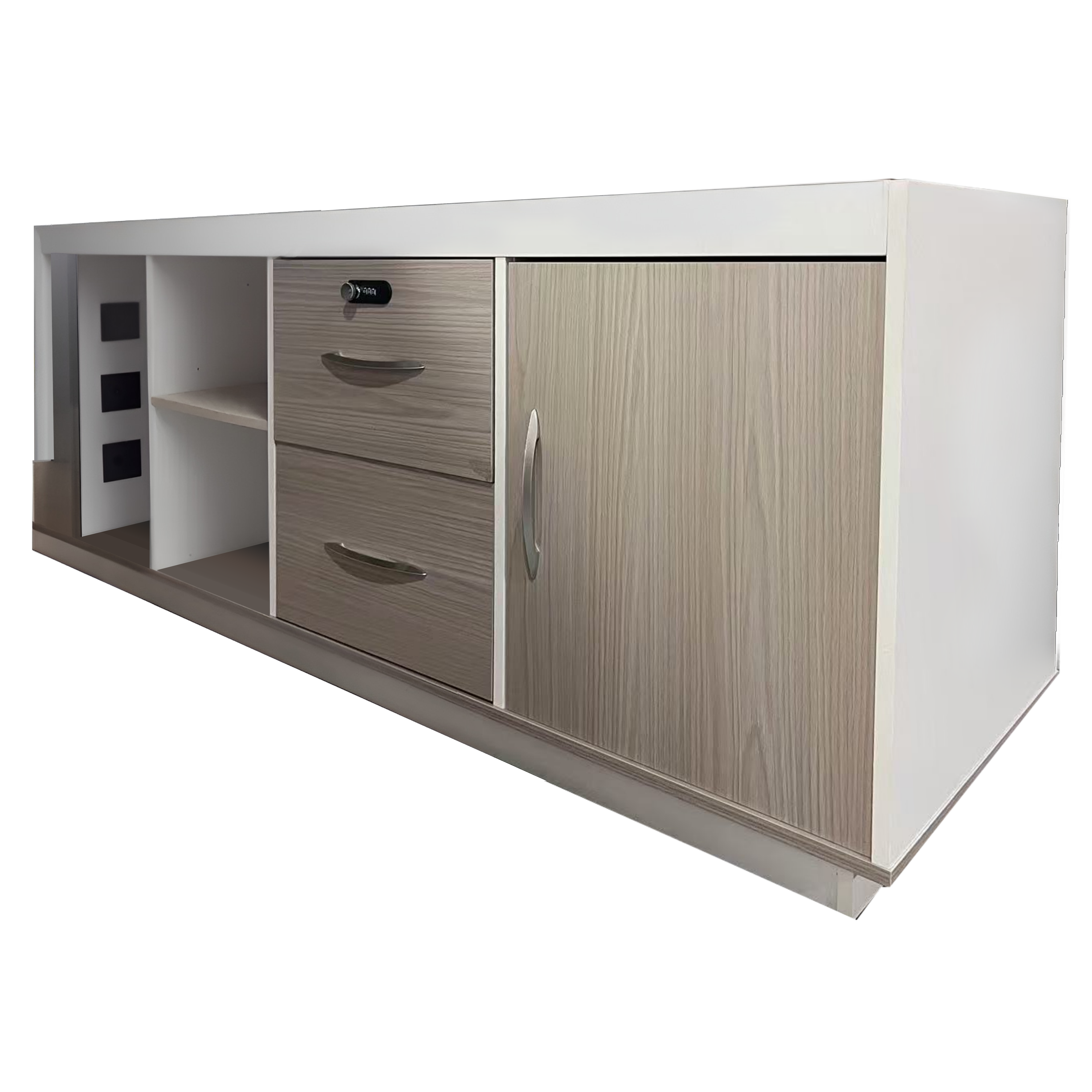 Професионално реверсивно работно ъглово бюро ARMADI сонома-бяло 180x80x75см
