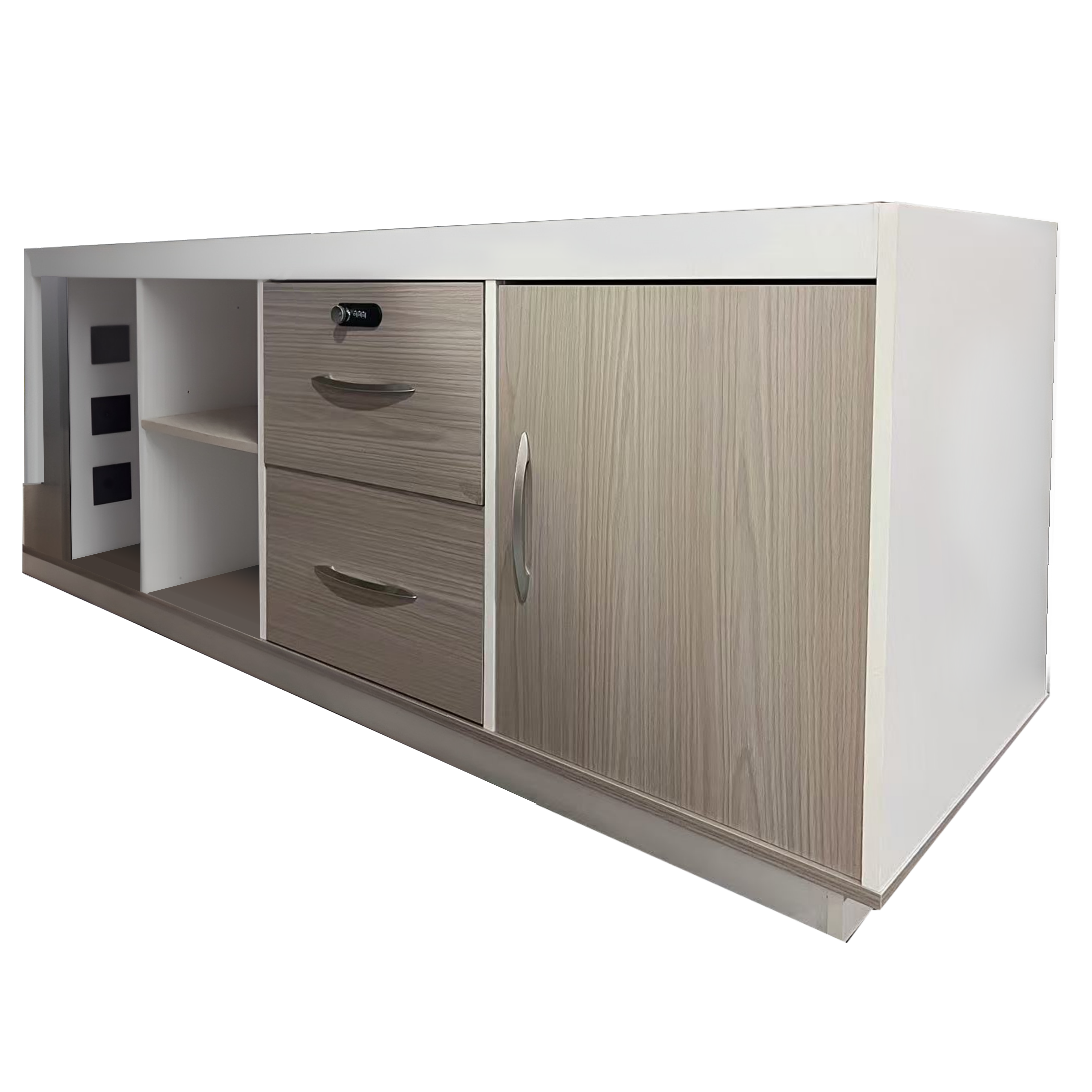 Професионално работно ъглово бюро Armadi сонома-бял цвят 200x90x75см