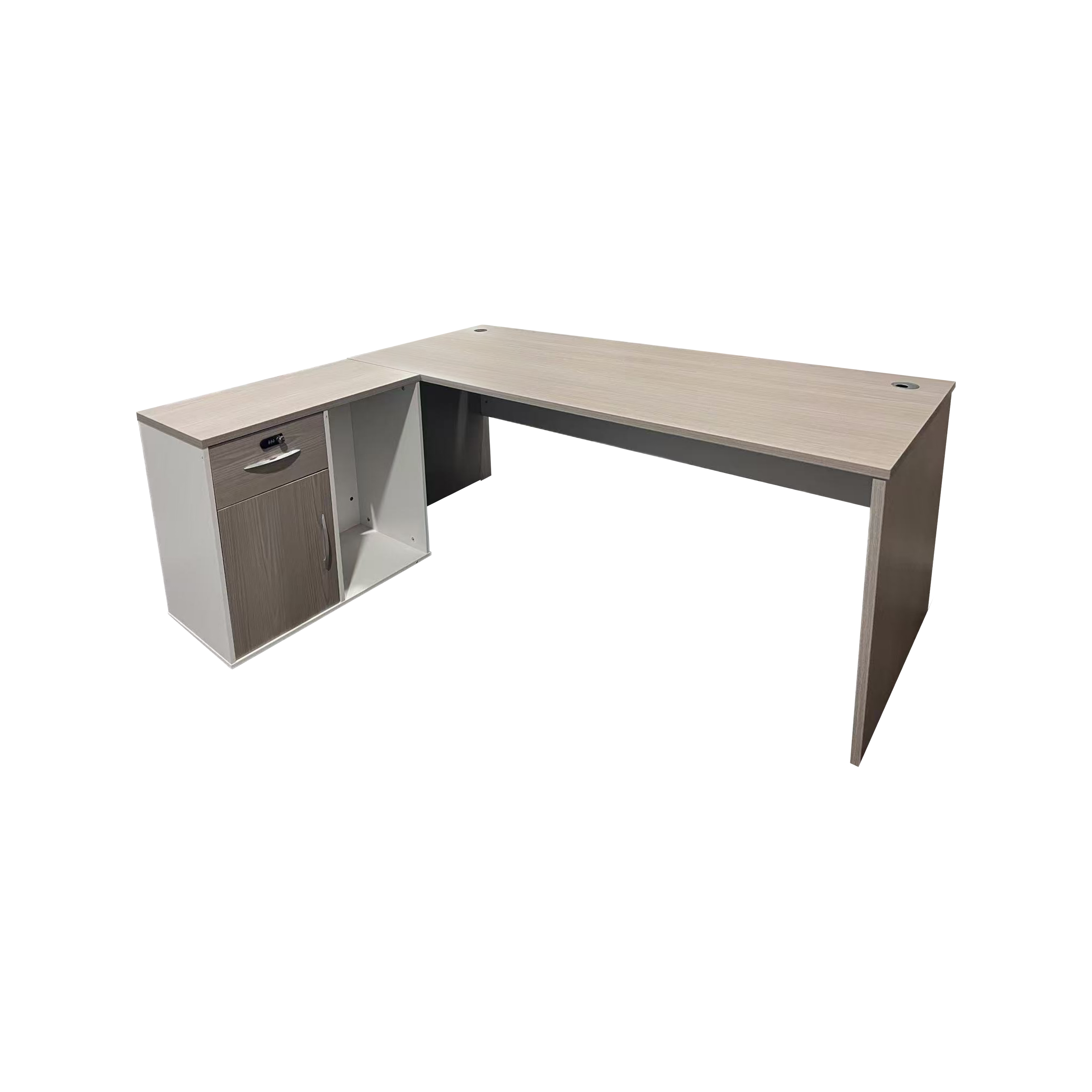 Професионално работно реверсивно ъглово бюро ARMADI  сонома-бяло 140x70x75см