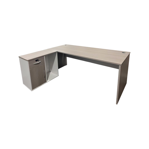 Професионално работно реверсивно ъглово бюро ARMADI  сонома-бяло 140x70x75см
