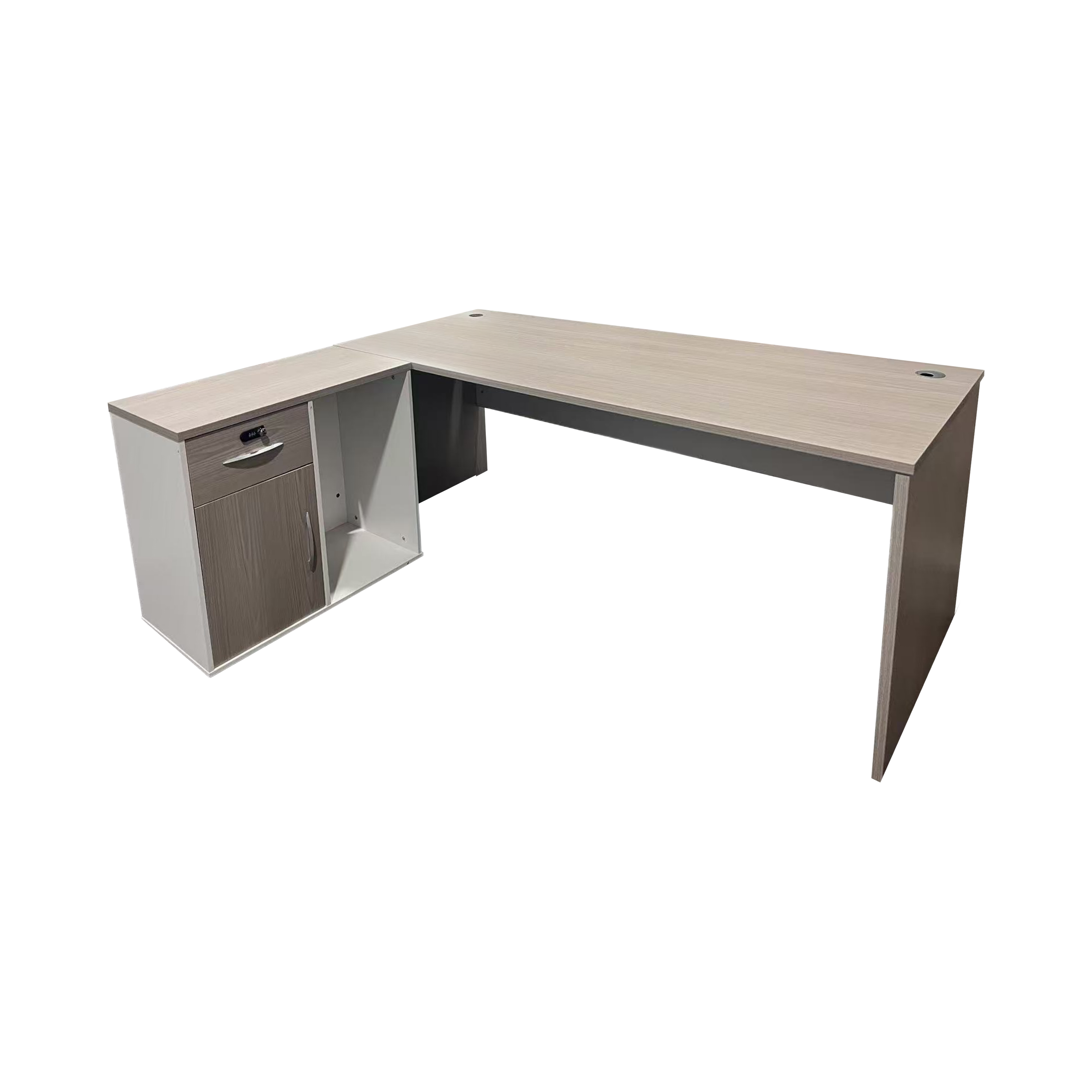 Професионално работно ъглово бюро ARMADI в сонома-бяло 180x80x75см
