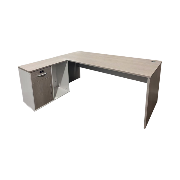 Професионално работно ъглово бюро ARMADI в сонома-бяло 180x80x75см
