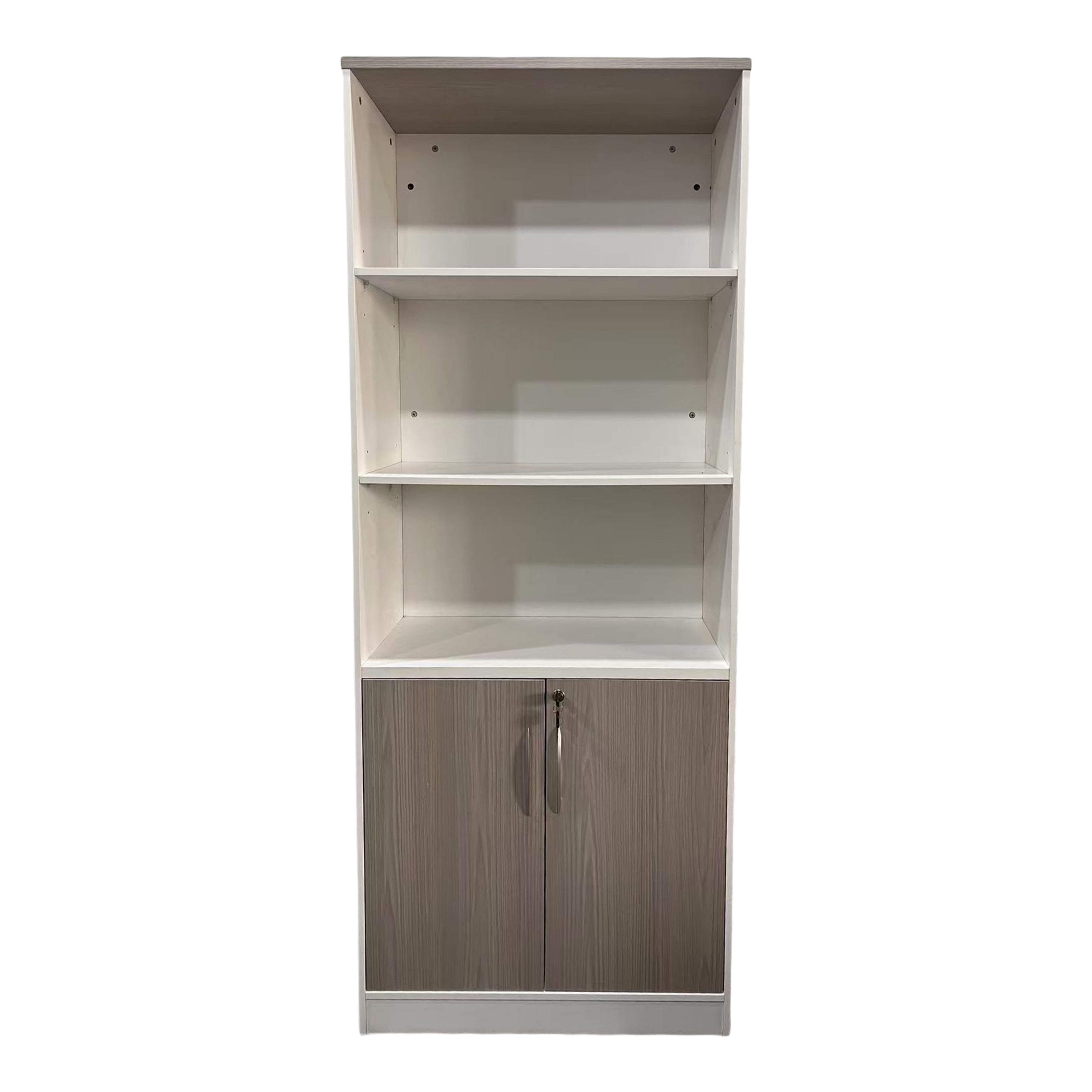 Офис библиотека Armadi в цвят сонома-бял 80x40x200см