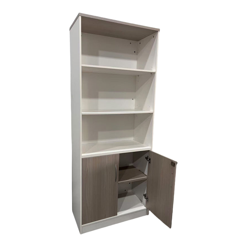 Офис библиотека Armadi в цвят сонома-бял 80x40x200см