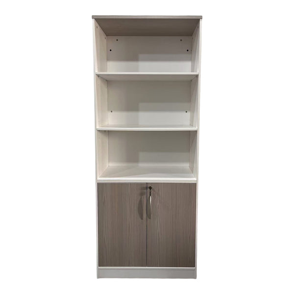 Офис библиотека Armadi в цвят сонома-бял 80x40x200см