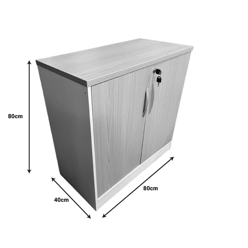 Офис шкаф Armadi в цвят сонома-бял 80x40x80см