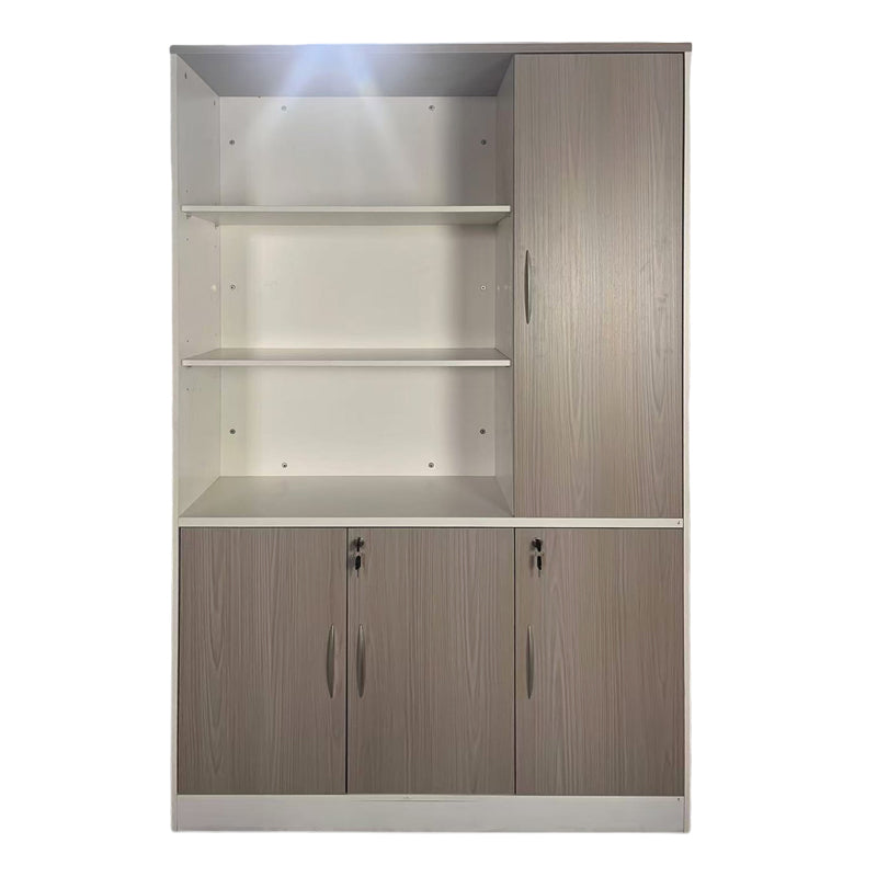 Офис библиотека ARMADI в цвят сонома-бял 120x40x200см