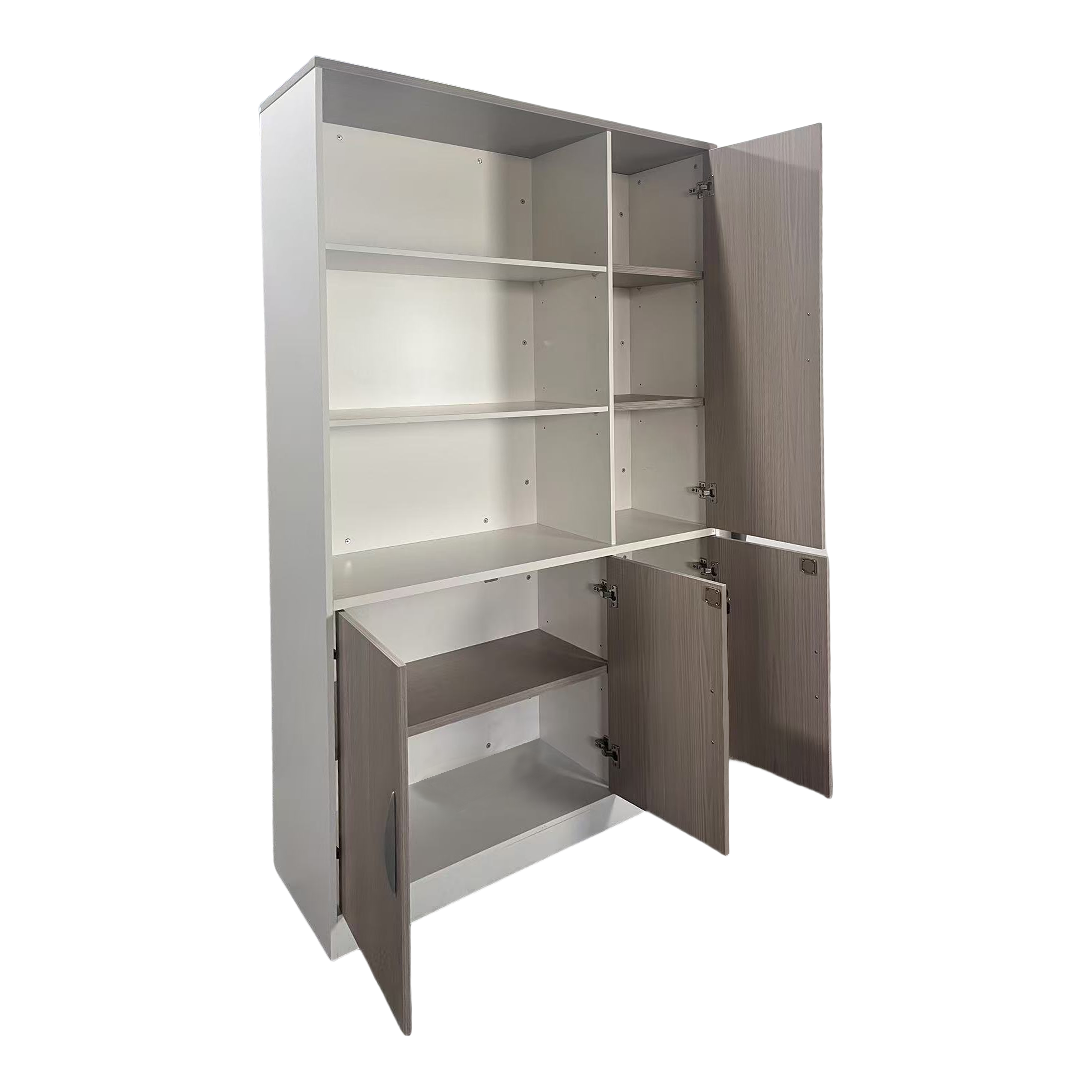 Офис библиотека ARMADI в цвят сонома-бял 120x40x200см
