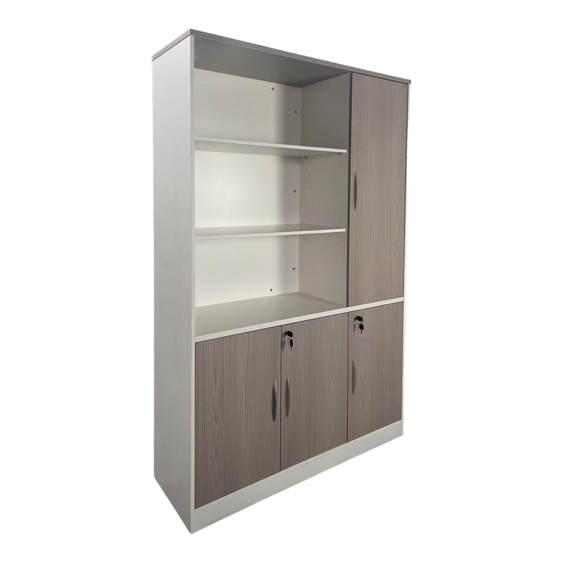 Офис библиотека ARMADI в цвят сонома-бял 120x40x200см
