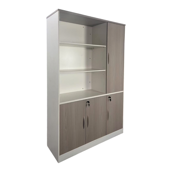 Офис библиотека ARMADI в цвят сонома-бял 120x40x200см