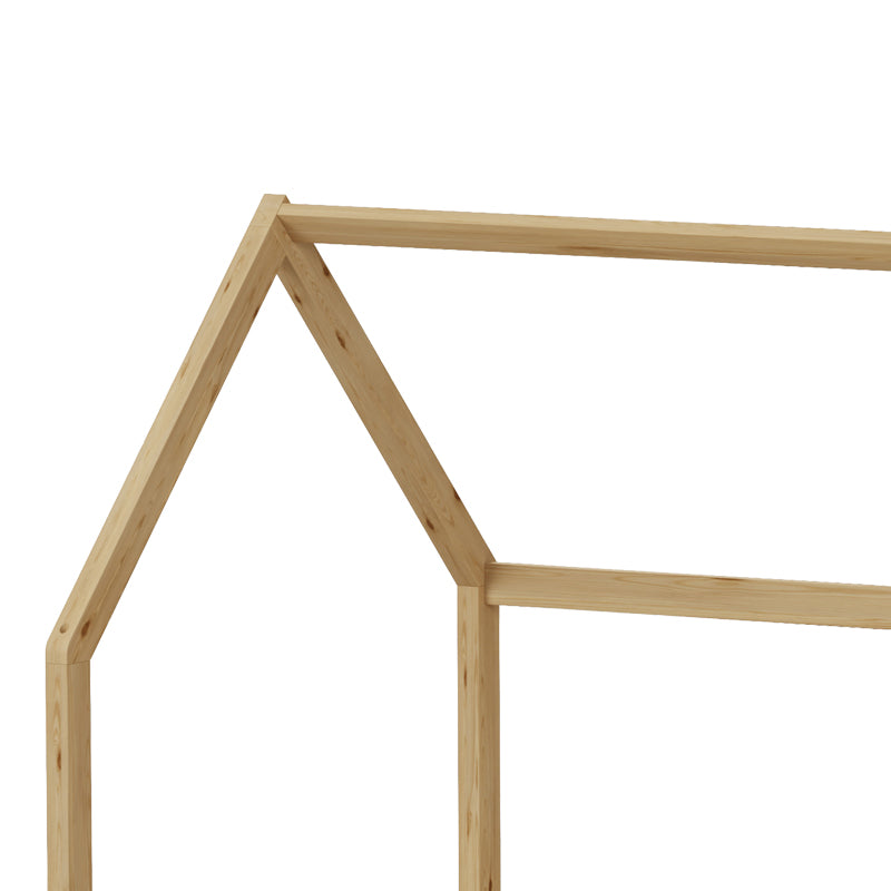 Детско легло Callan в стил Монтесори с релси борова дървесина в естествен цвят 90x190см