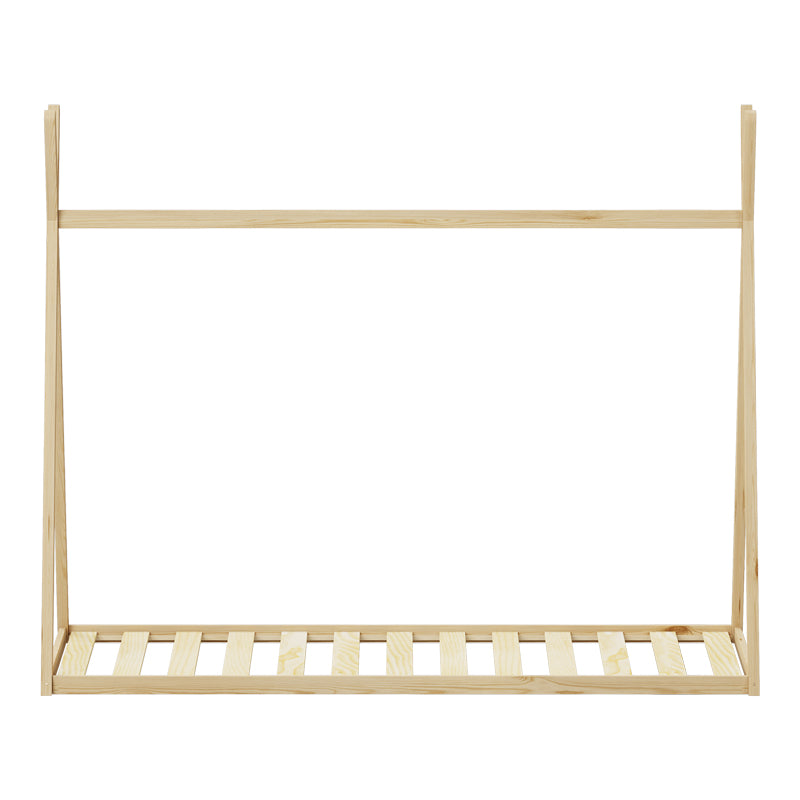 Монтесори стил Lilly детско легло естествен нюанс борово дърво за матрак 90x190см