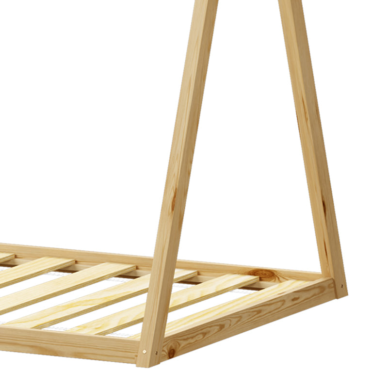 Монтесори стил Lilly детско легло естествен нюанс борово дърво за матрак 90x190см