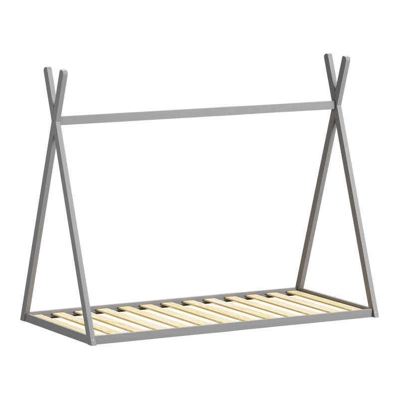 Монтесори стил Lilly детско легло сив нюанс борово дърво за матрак 90x190см