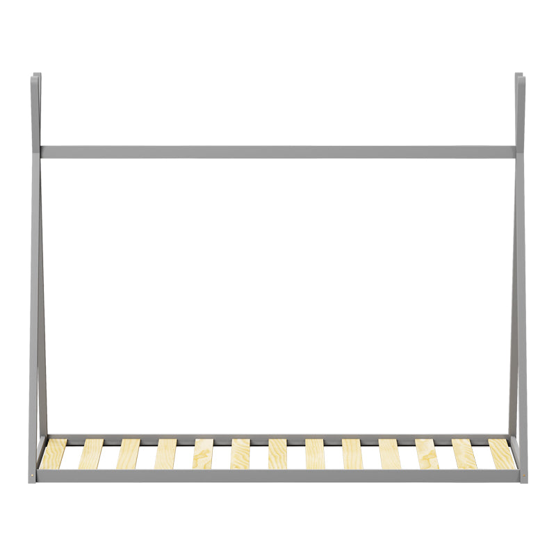 Монтесори стил Lilly детско легло сив нюанс борово дърво за матрак 90x190см