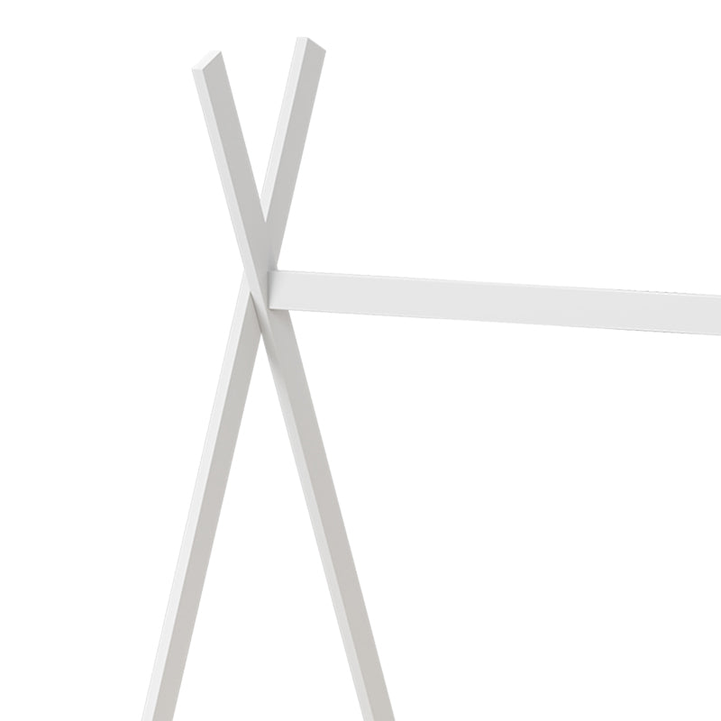 Детско легло Lalitto с място за съхранение в стил Монтесори борово дърво в бял нюанс  за матрак 90x190см