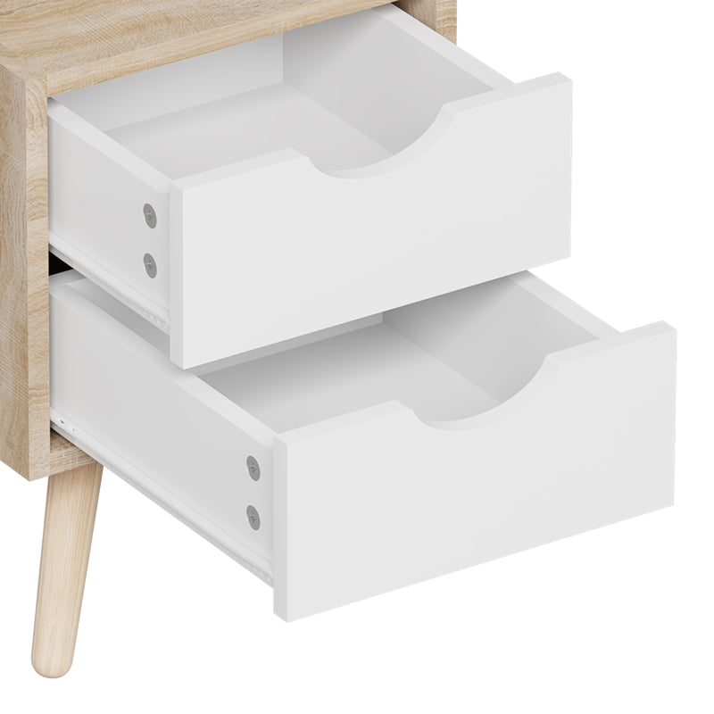 Нощно шкафче Selma в цвят sonoma-white 29.7x29.7x45cm