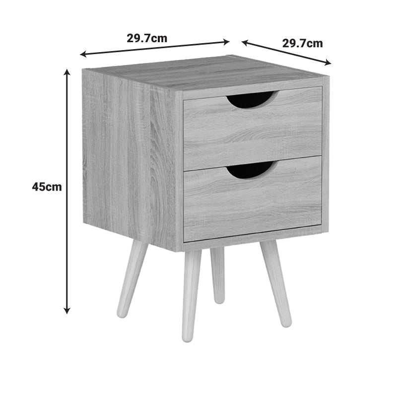 Нощно шкафче selma в естествен цвят 29.7x29.7x45см