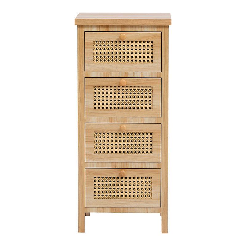 Скрин scandy d, борово дърво-ратан, в естествен цвят, 34.5x26x78.5см