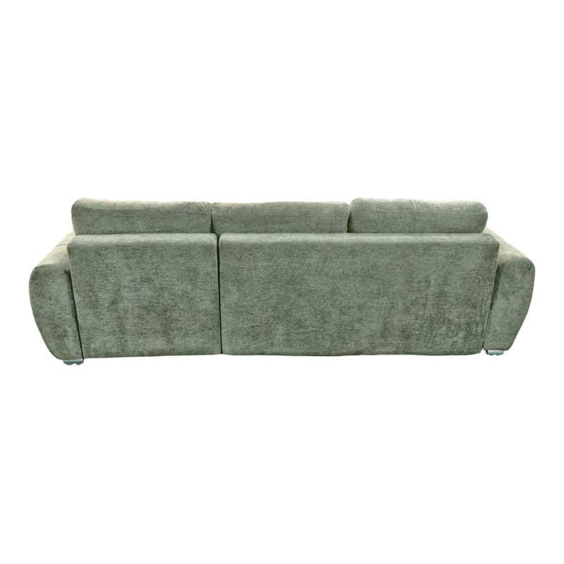 Обръщащ се диван Vivad плат в цвят мента 275x164x91см