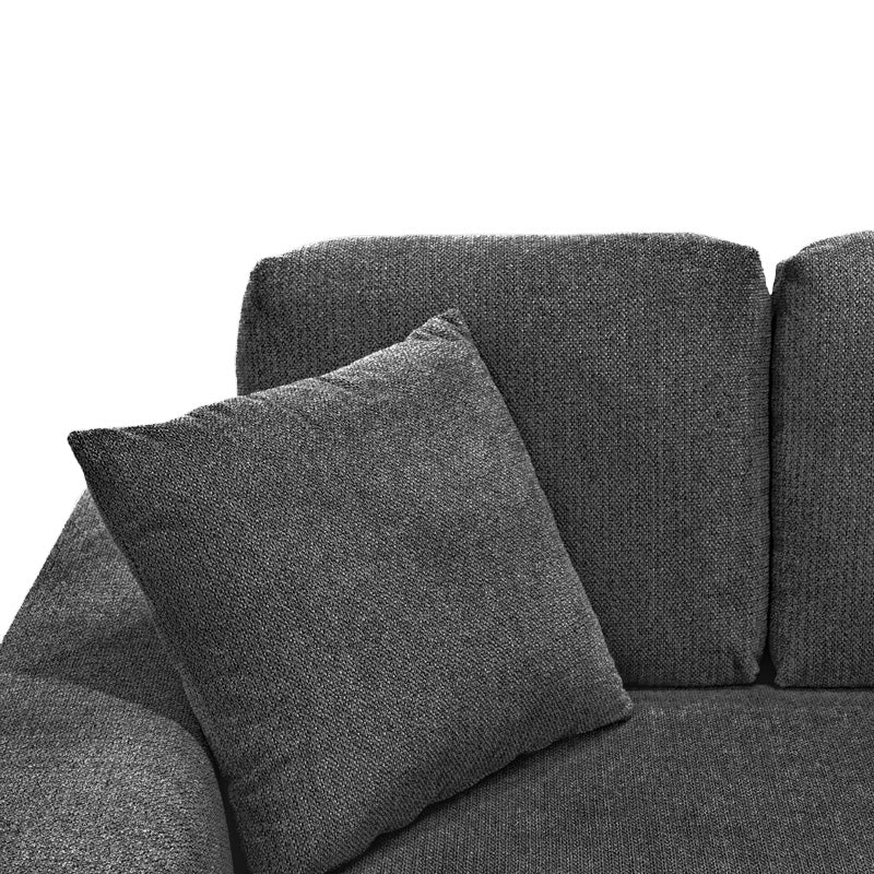 Обръщащ се диван CORNERDO плат в тъмно сив цвят 265x175x85см