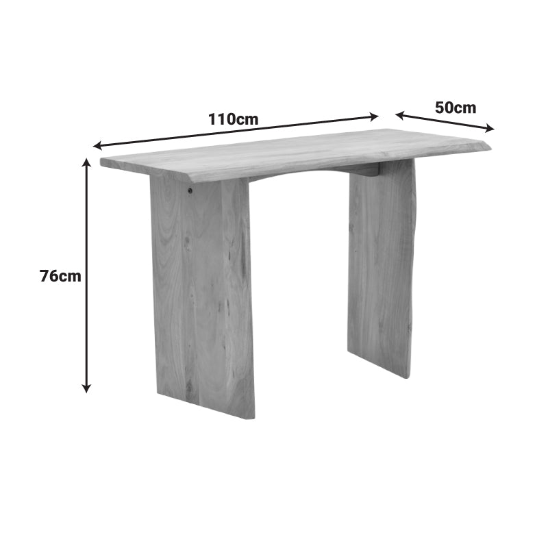 Конзола  MANDE масивна акациева дървесина в естествен нюанс, 110x50x76 см