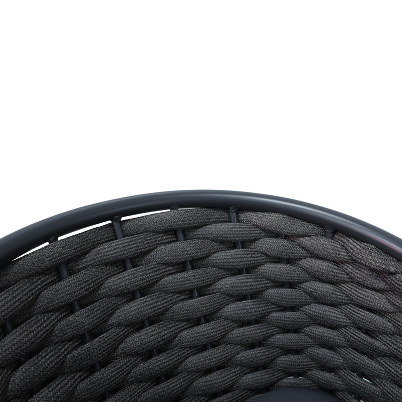 Алуминиев фотьойл Noevo стифиращ се със сива рамка и възглавница 57x62x77cm