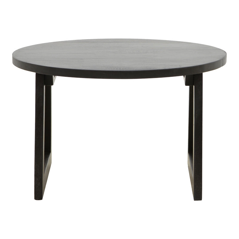 Маса Tamarind мангово дърво-естествен ратан в черен нюанс ф65x40см