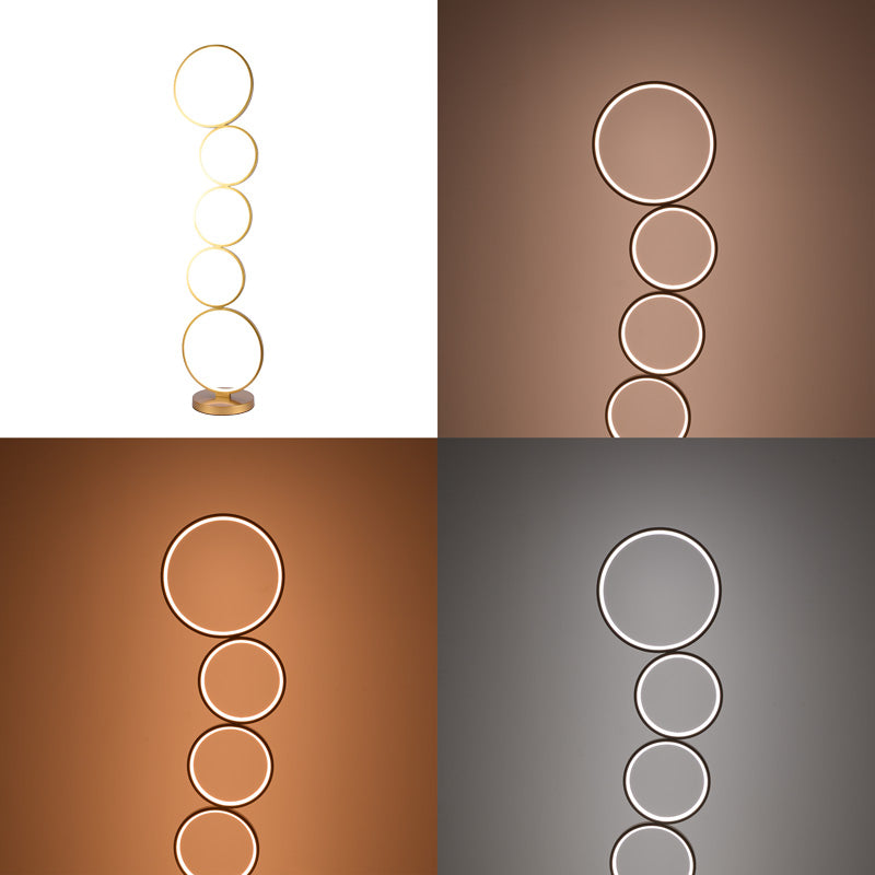 Подова лампа Chemal led метал в златен цвят d30x130см