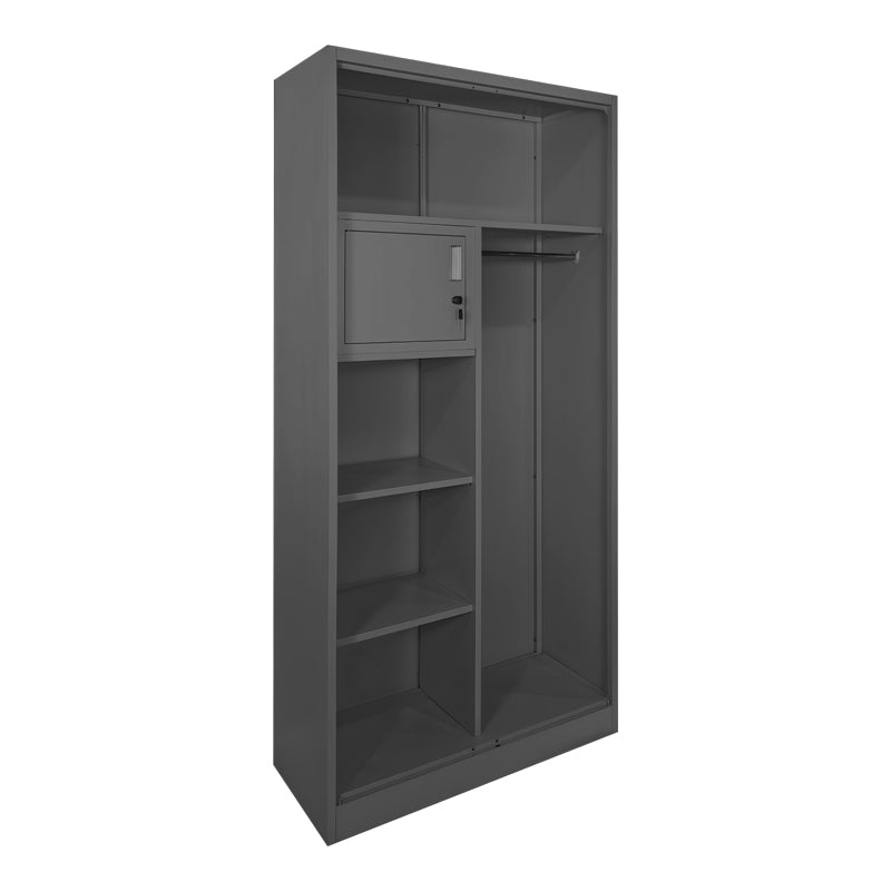 Метален гардероб ZOGI с преграда в антрацит 70x40x180см