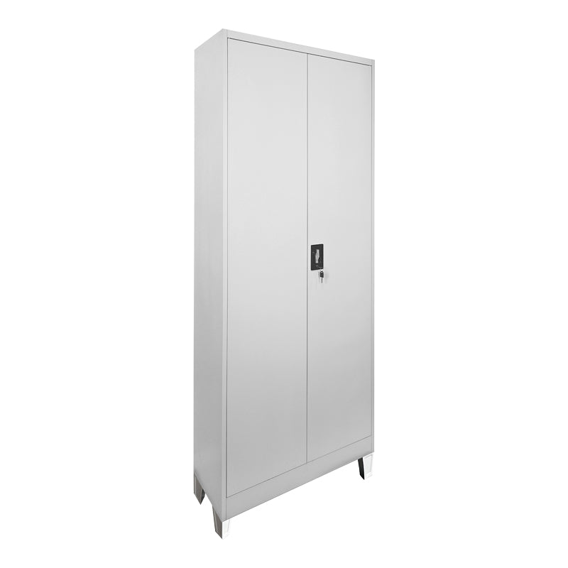 Метален гардероб UGREN в светло сиво 70x40x190 см