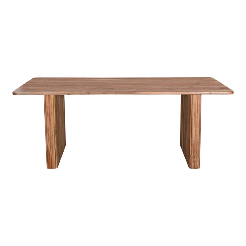 Трапезна маса Casi масивно акациево дърво в естествен цвят 200x100x76cm