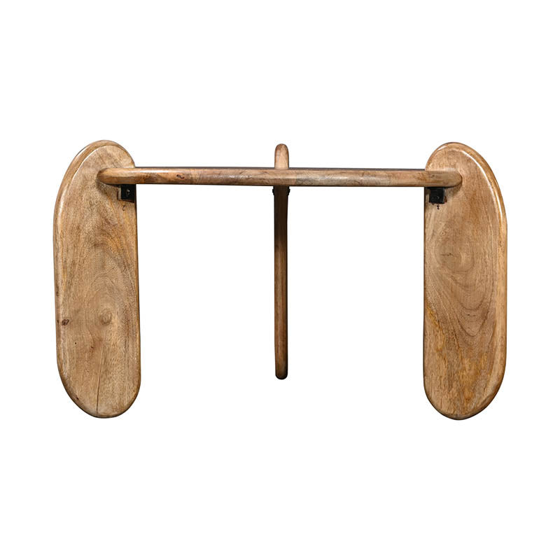 Холна маса Earten масивно акациево дърво в естествен цвят d80x40см