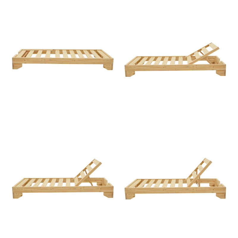 Шезлонг FENDY  естествен цвят 71.5x200x24см
