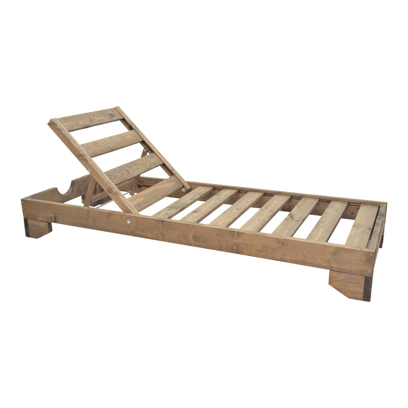 Шезлонг FENDY ела в цвят орех 71,5x200x24см