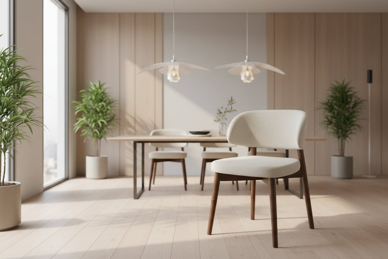 Стол Siena каучуково дърво в нюанс орех-екрю 48x50x81см