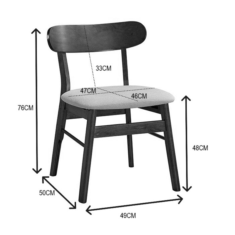 Стол от каучуково дърво Сairo в естествен цвят екрю 47x47x76см