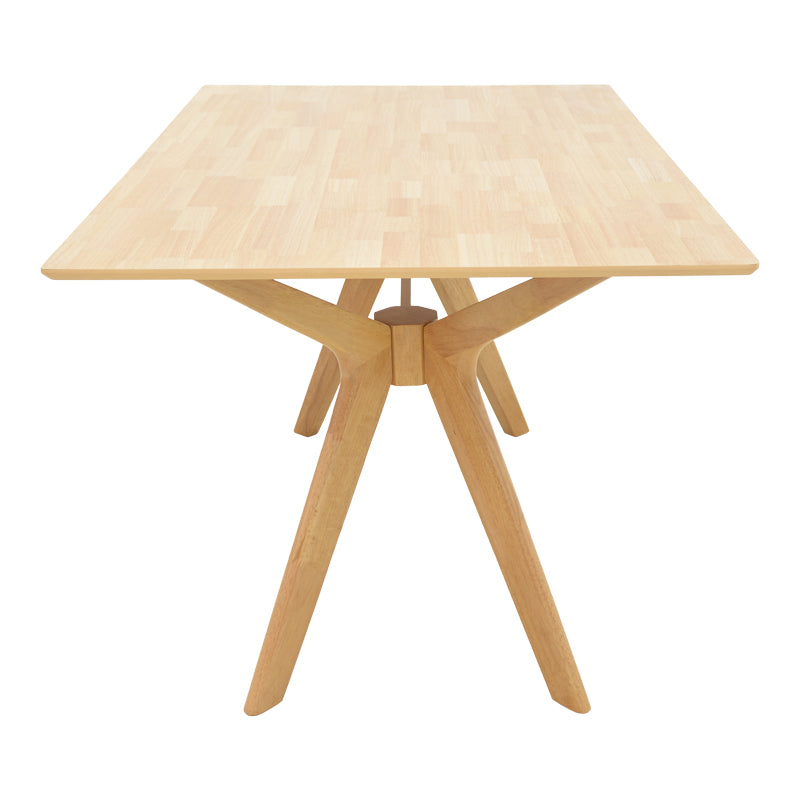 Маса  RAFFLES  от каучуково дърво с mdf в естествен цвят 150x90x76см
