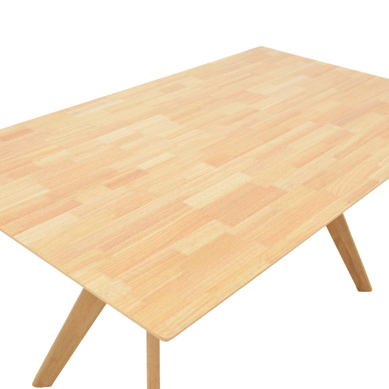 Маса  RAFFLES  от каучуково дърво с mdf в естествен цвят 150x90x76см